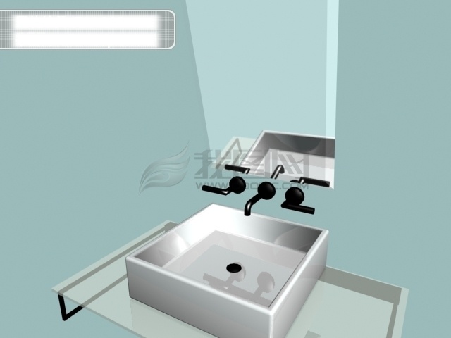 3d 豪华 脸盆 3d设计 3d素材 3d效果图 洁具 洗手盆 豪华脸盆 矢量图 建筑家居