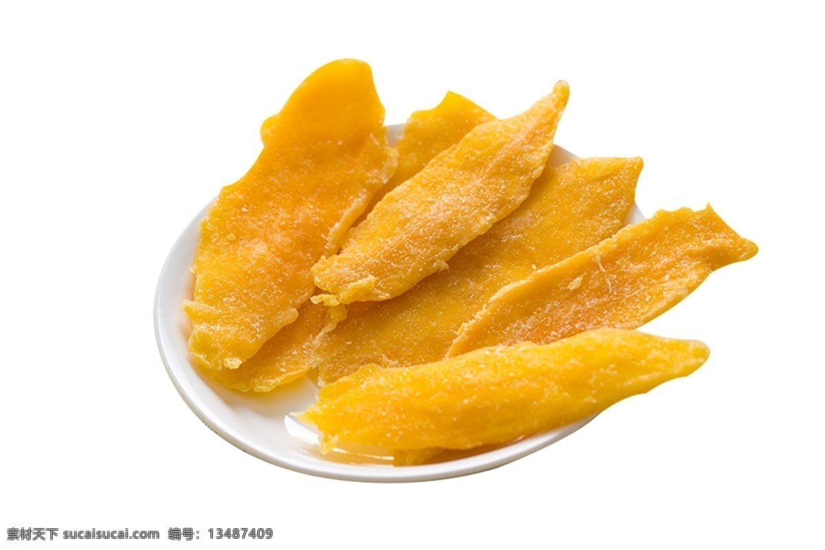 一碟 烤 干 黄色 芒果 片 营养食品 营养食物 果蔬脆片 果片 果干 食物 干货 芒果片 零食 水果