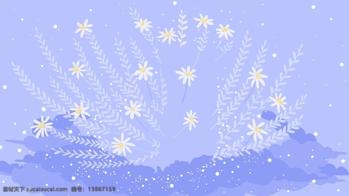 浅紫色 花草 背景 简约 花朵 背景素材 小清新 花草背景 色彩背景 特邀背景 广告背景 背景展板 背景psd 手绘背景 水彩背景