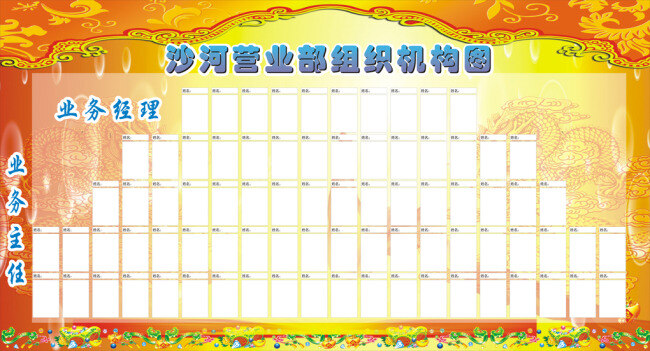 组织机构图 管理机构 高端 大气 适合个个机构 白色