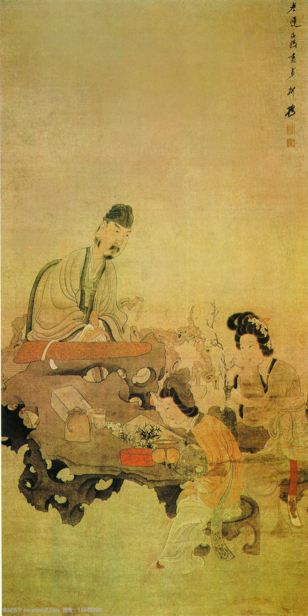 背景 古代美女 绘画书法 人物 设计图库 仕女 书法 文化艺术 授徒图 中国工笔画 印章 陈洪缓 宫女 肖像 喝酒图 家居装饰素材 雕刻 图案