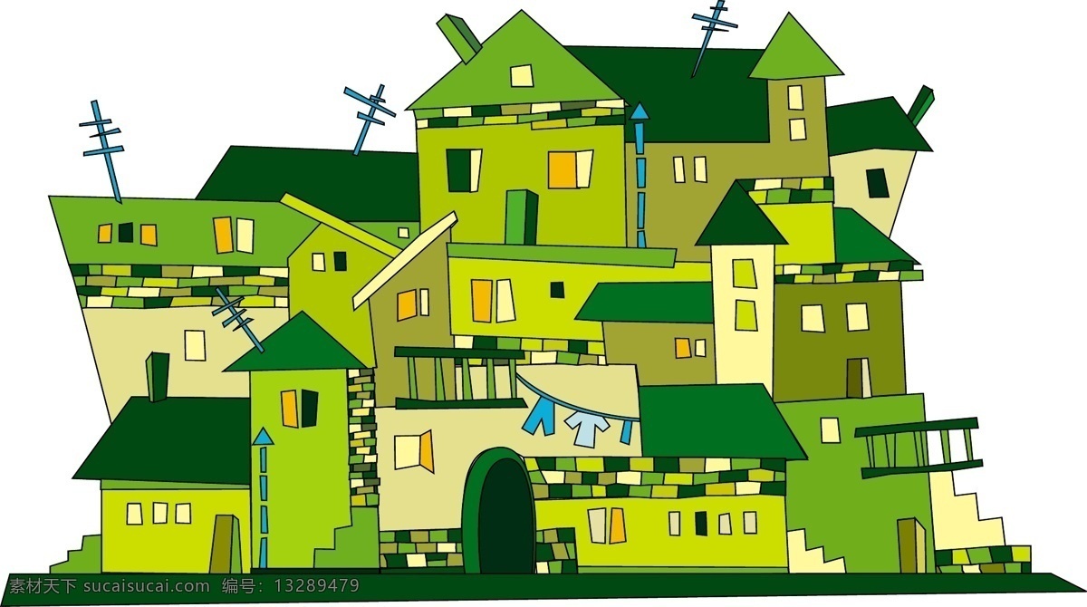 房子 插图 矢量 建筑 illustrator 向量的房子 白色