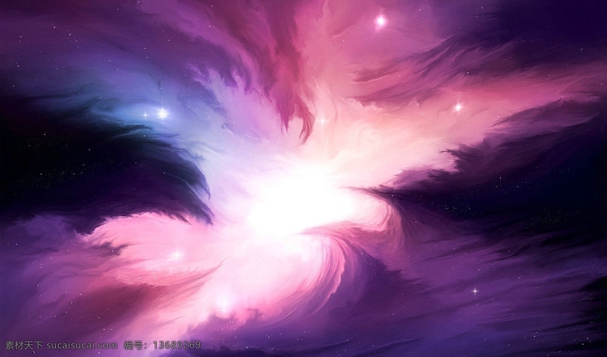 星空 梦幻 紫色 粉色 星云 星空图片 原宿星空 自然景观 自然风光