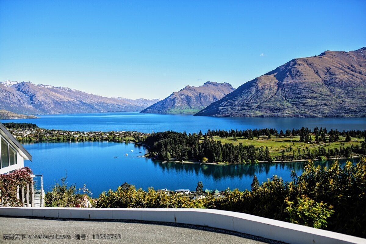 新西兰皇后镇 新西兰 皇后镇 小镇 皇后 湖泊 自然景观 自然风景