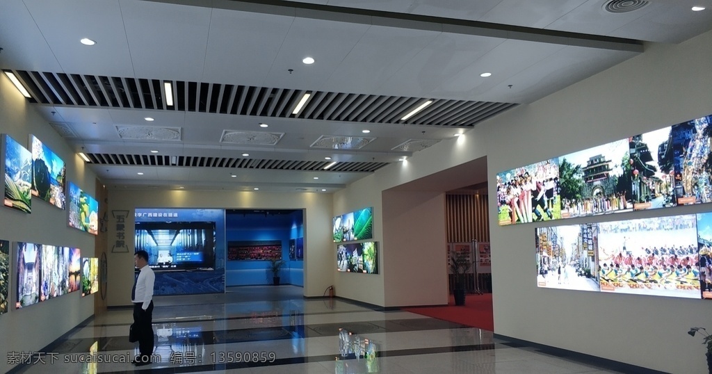 展馆 灯箱 吊顶 广西规划馆 发展 建筑园林 室内摄影