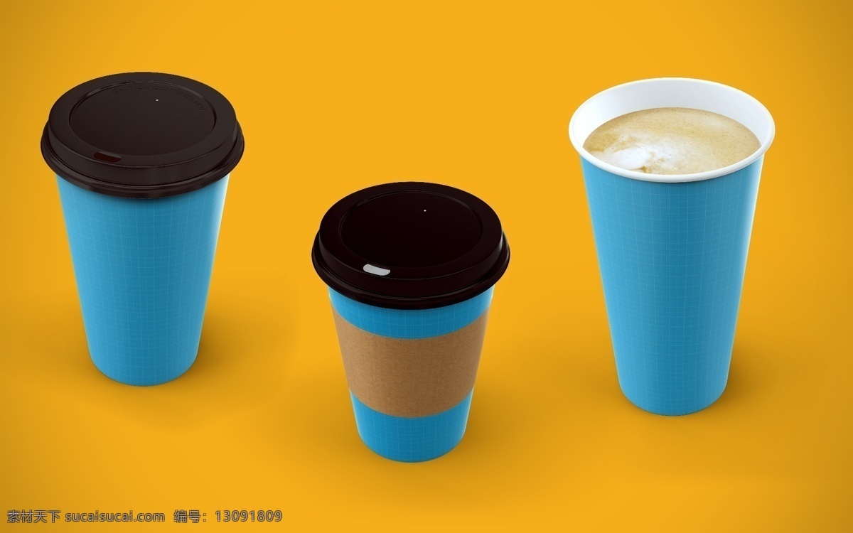 港式奶茶杯 智能贴图 纸杯 港式奶茶被 大中小杯 杯子 样机 贴图 智能贴图杯子 分层