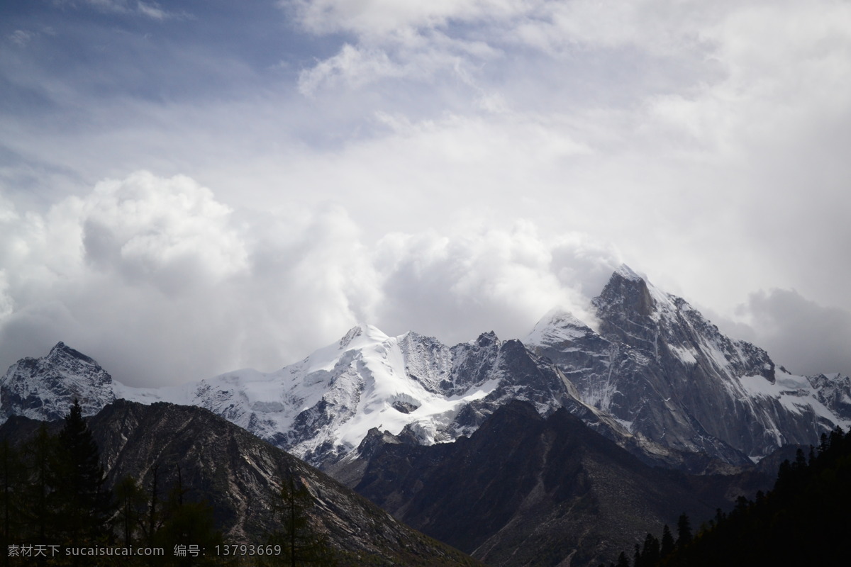 四姑娘山 长坪沟 美景 风光 四川风景 自然景观 山水摄影 雪山 森林 草地 山水风景 风景专辑2 旅游摄影 国内旅游