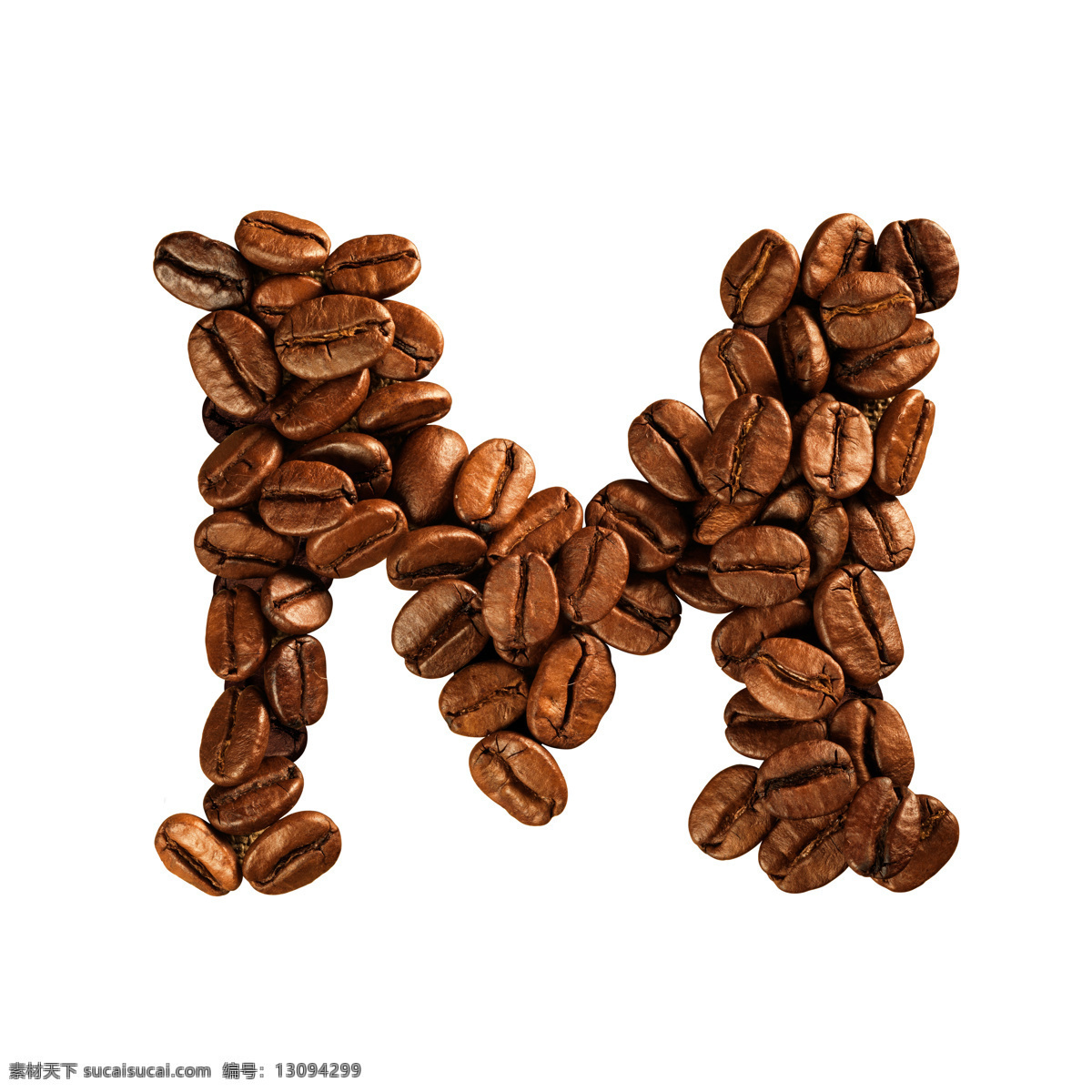 咖啡豆 组成 字母 m 咖啡 文字 艺术字体 食材原料 书画文字 文化艺术 白色