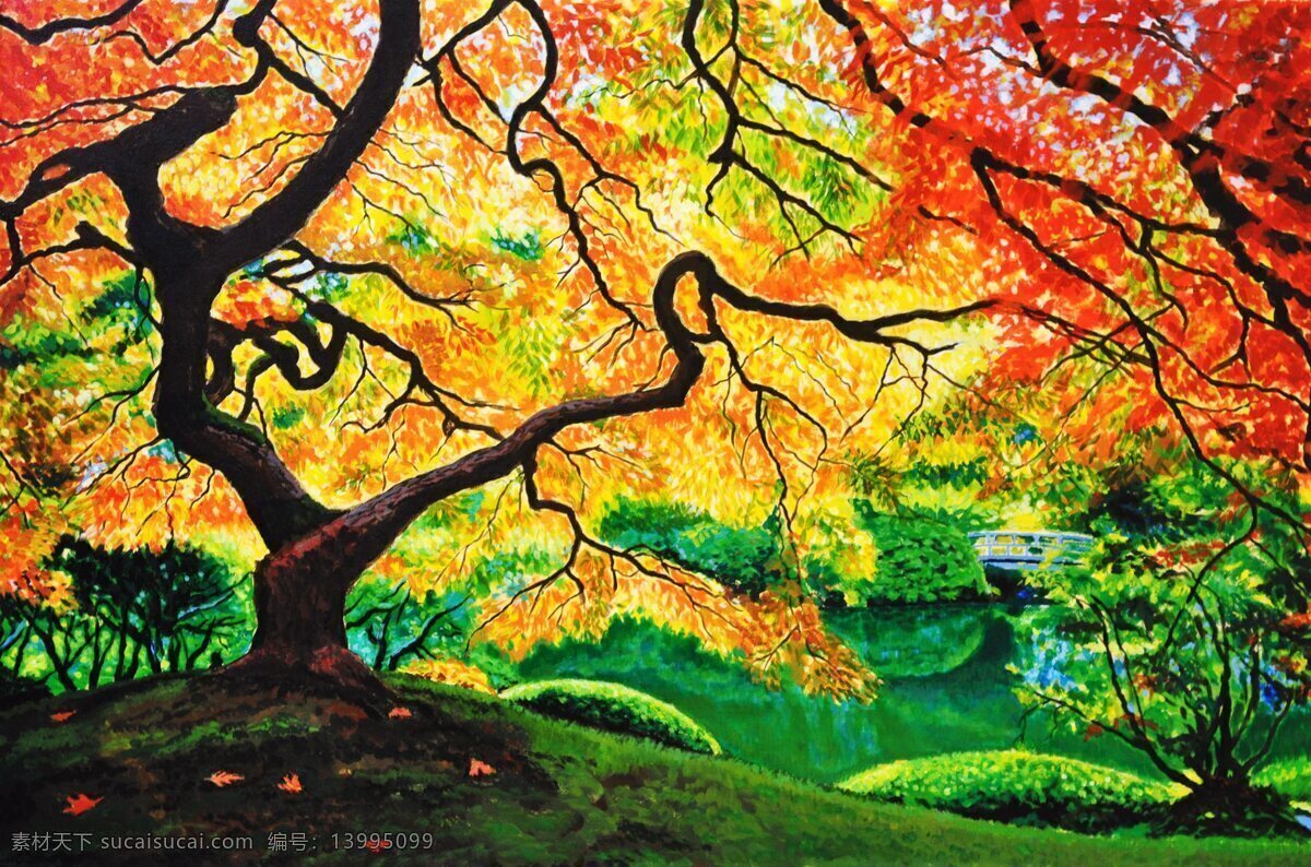 树 油画 名画 艺术 绘画 文化艺术 艺术品 世界名画 书画文字