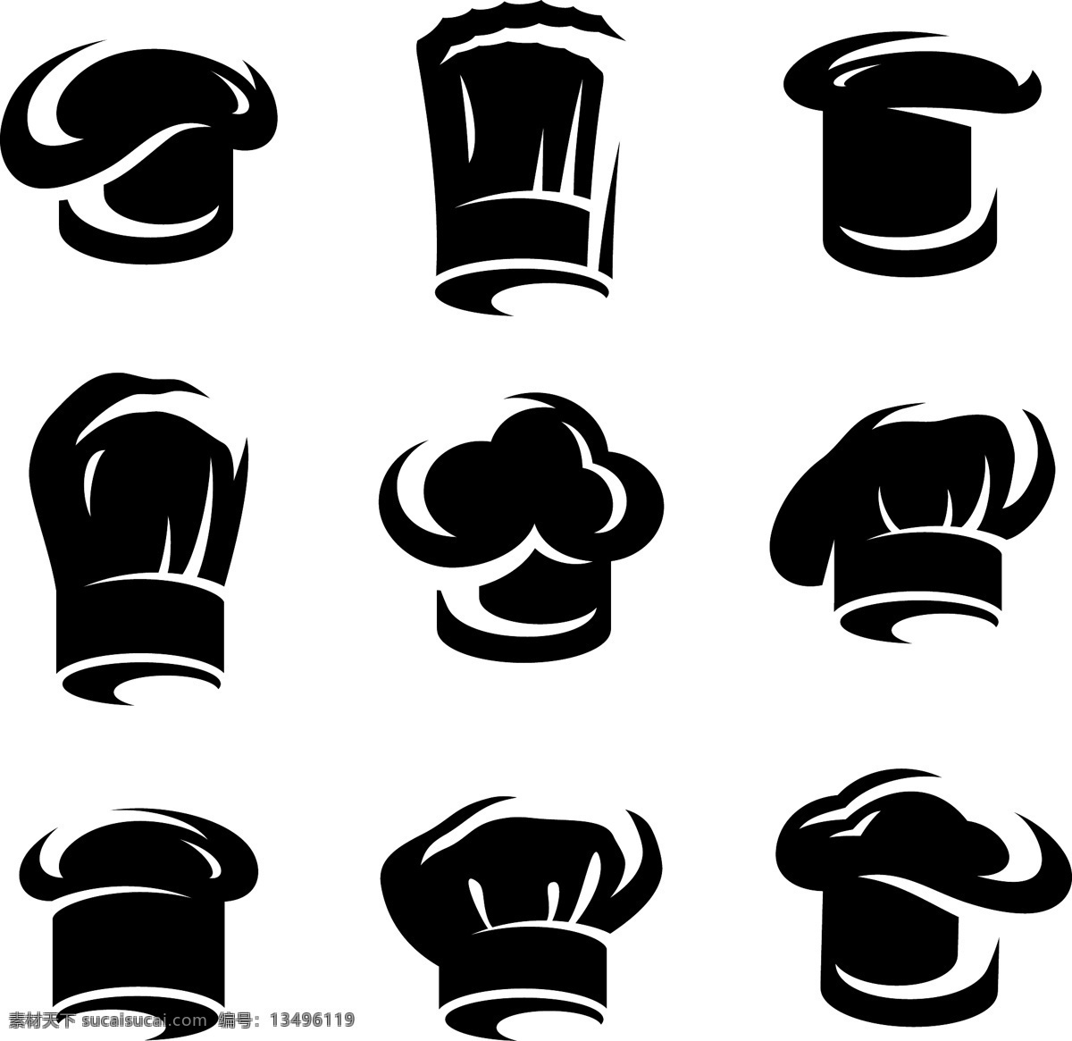 厨师帽 餐饮 手绘 线条 餐饮图标 图标 装饰 矢量其他 矢量素材 其他矢量 矢量
