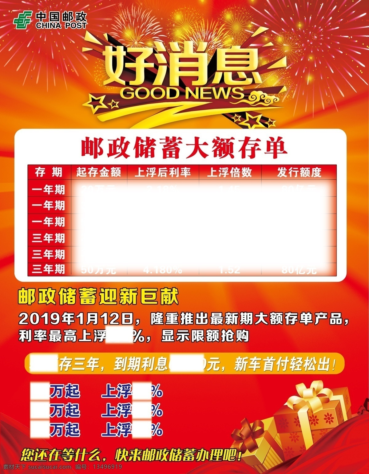 好消息 邮政 海报 psd格式 分层