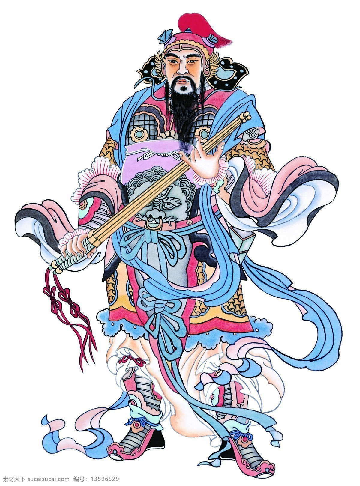门神 神 衹 图 神衹图 设计素材 神祇图篇 民间美术 书画美术 白色