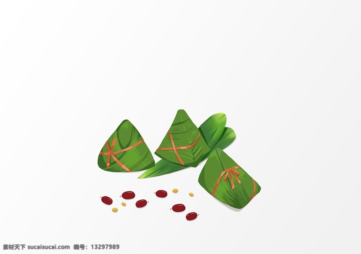端午节 红枣 粽子 卡通 创意 元素