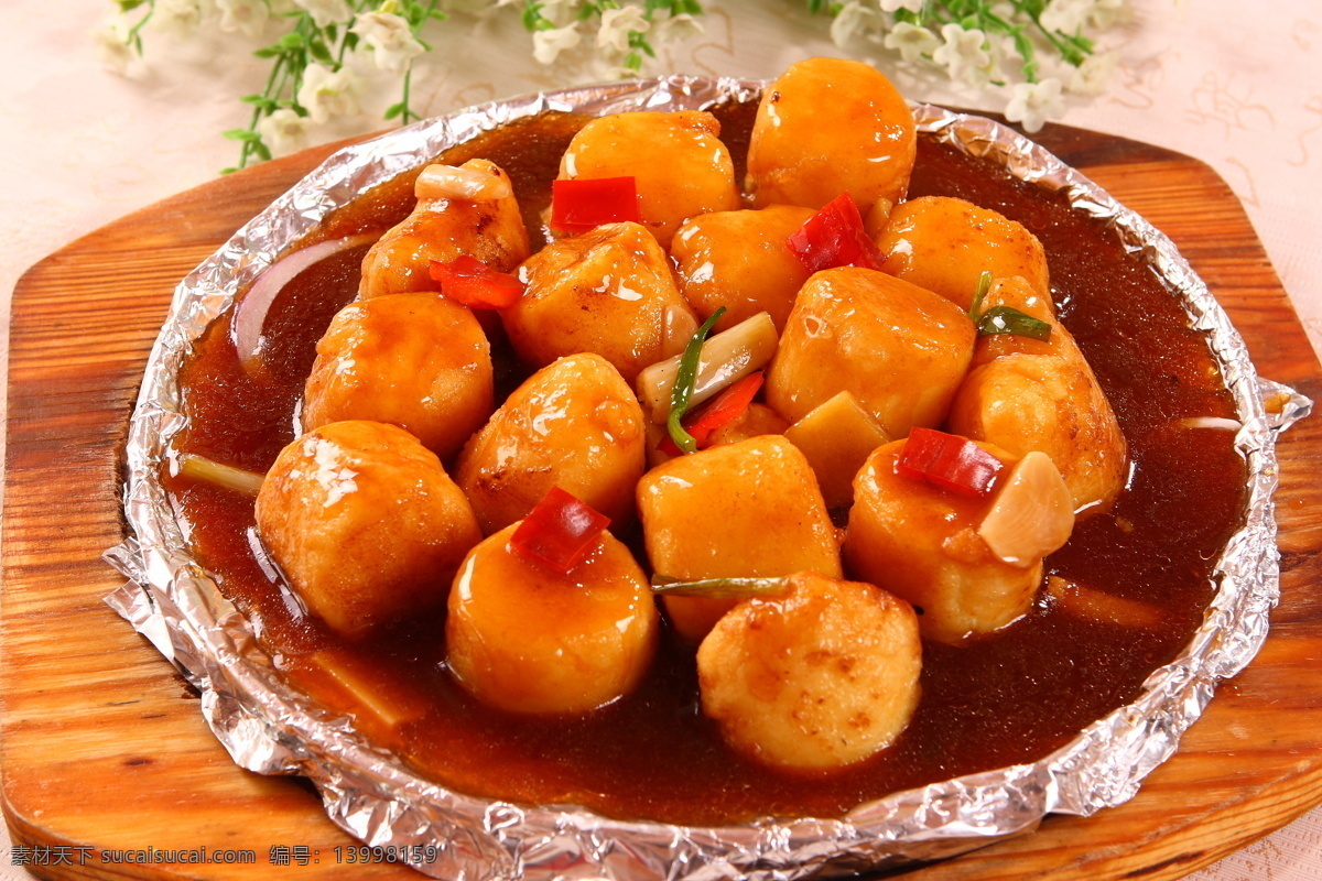 铁板日本豆腐 铁板 日本豆腐 铁板烧 日本 豆腐 高清菜谱用图 餐饮美食 传统美食
