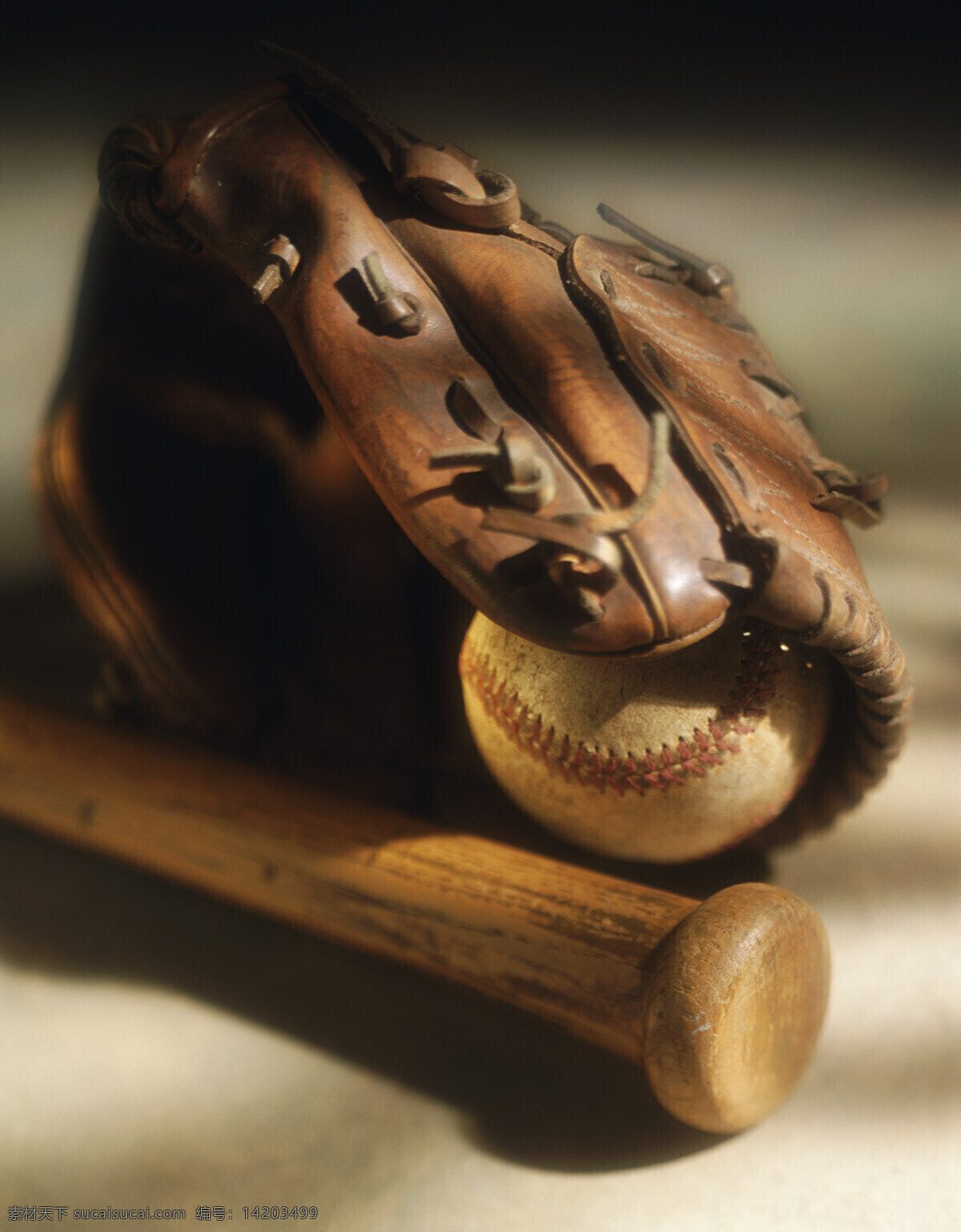 棒球套具 棒球 棒球棍 棒球棒 棒球手套 皮手套 皮革 破旧 体育运动 文化艺术