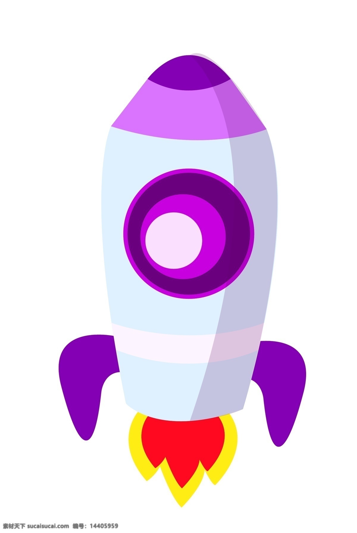 正在 发射 的卡 通 火箭 发射火箭 一架火箭 航天他侧技术 高科技 紫色 红色 卡通火箭
