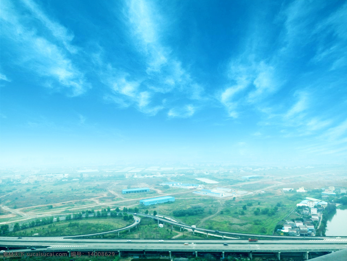 中山乡村全景 珠海 中山 坦洲 高速 交通 田野 绿水 青山 蓝天 白云 全景 自然景观 自然风景