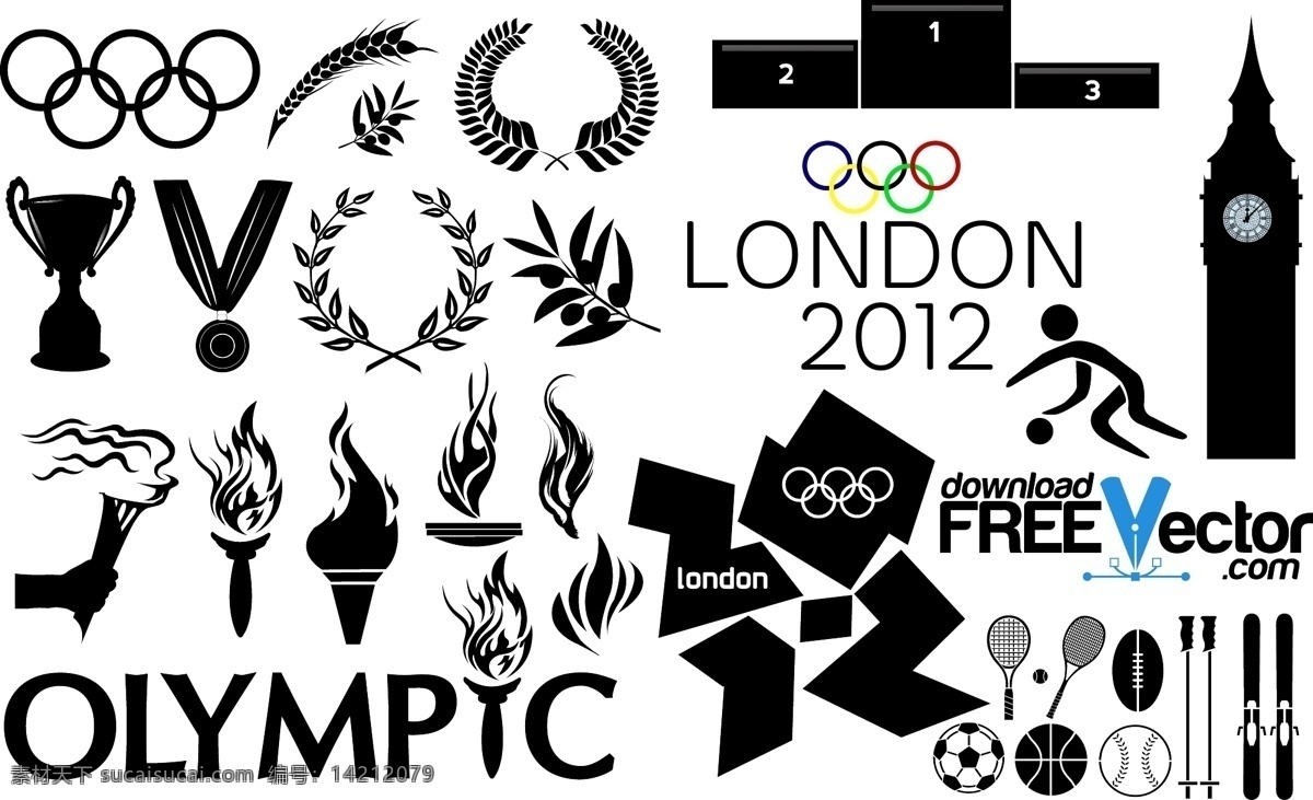 奥运 标志 奥运标志 奥运图标 奖牌 金牌 矢量图 其他矢量图