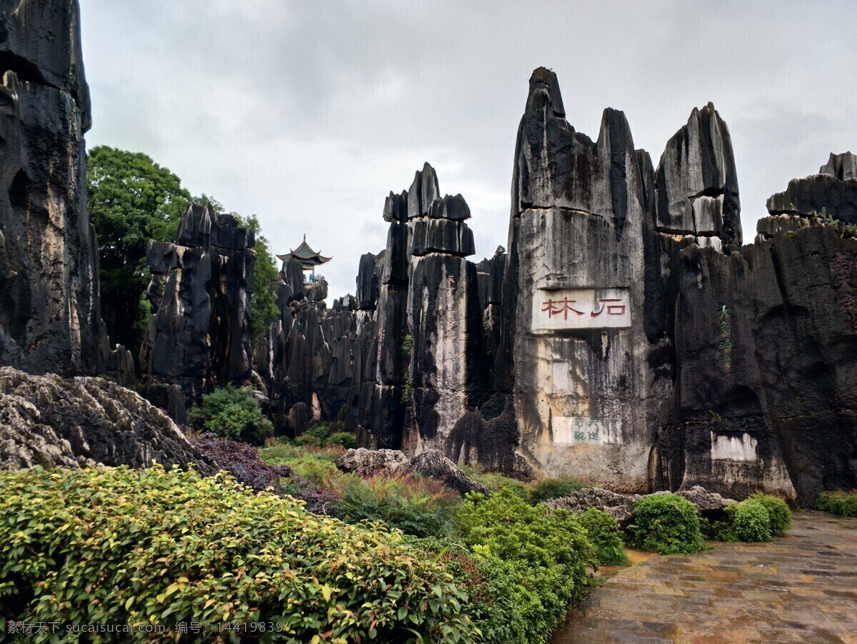 云南石林 云南 石林 石头 山峰 昆明 景观 旅游摄影 国内旅游