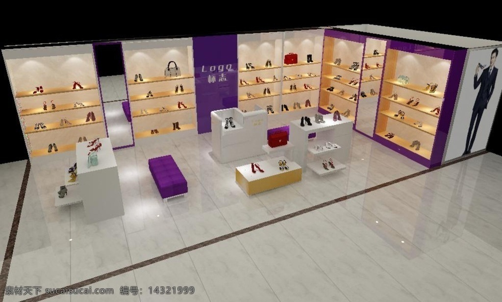 品牌 女鞋 专卖店 效果图 品牌女鞋 鞋柜效果图 专卖店效果图 展示空间 3d效果图 专柜设计 效果图设计 3d设计 max