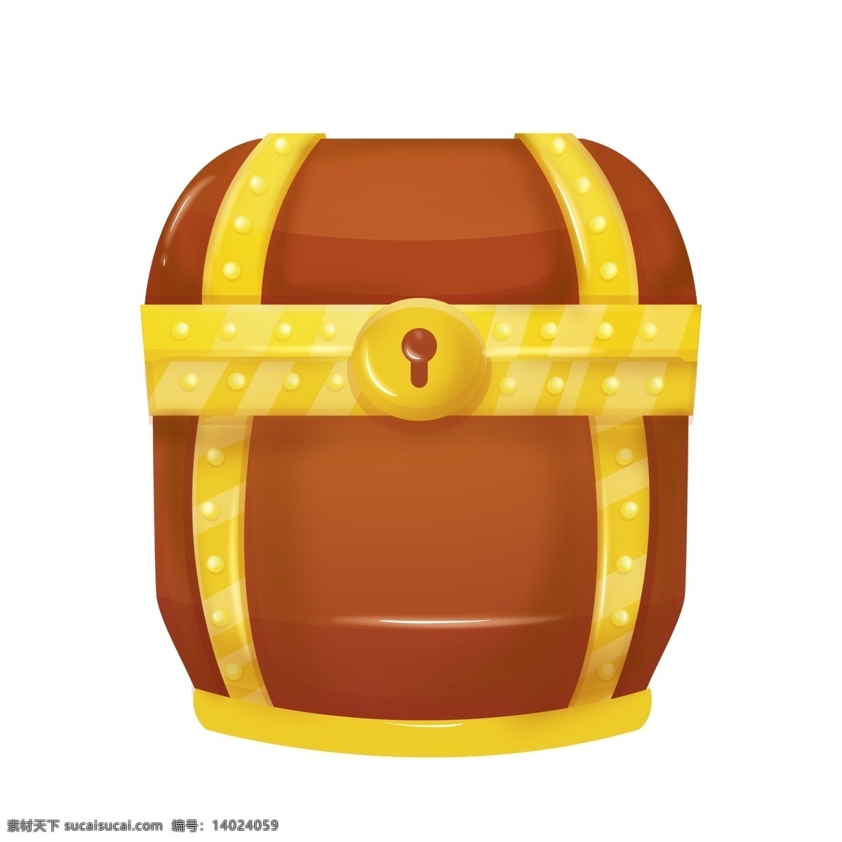 棕色 圆形 宝 箱 插图 箱子设计 一个宝箱插画 箱子插图 合起来的宝箱 活动宝箱 炫酷宝箱 金黄宝箱