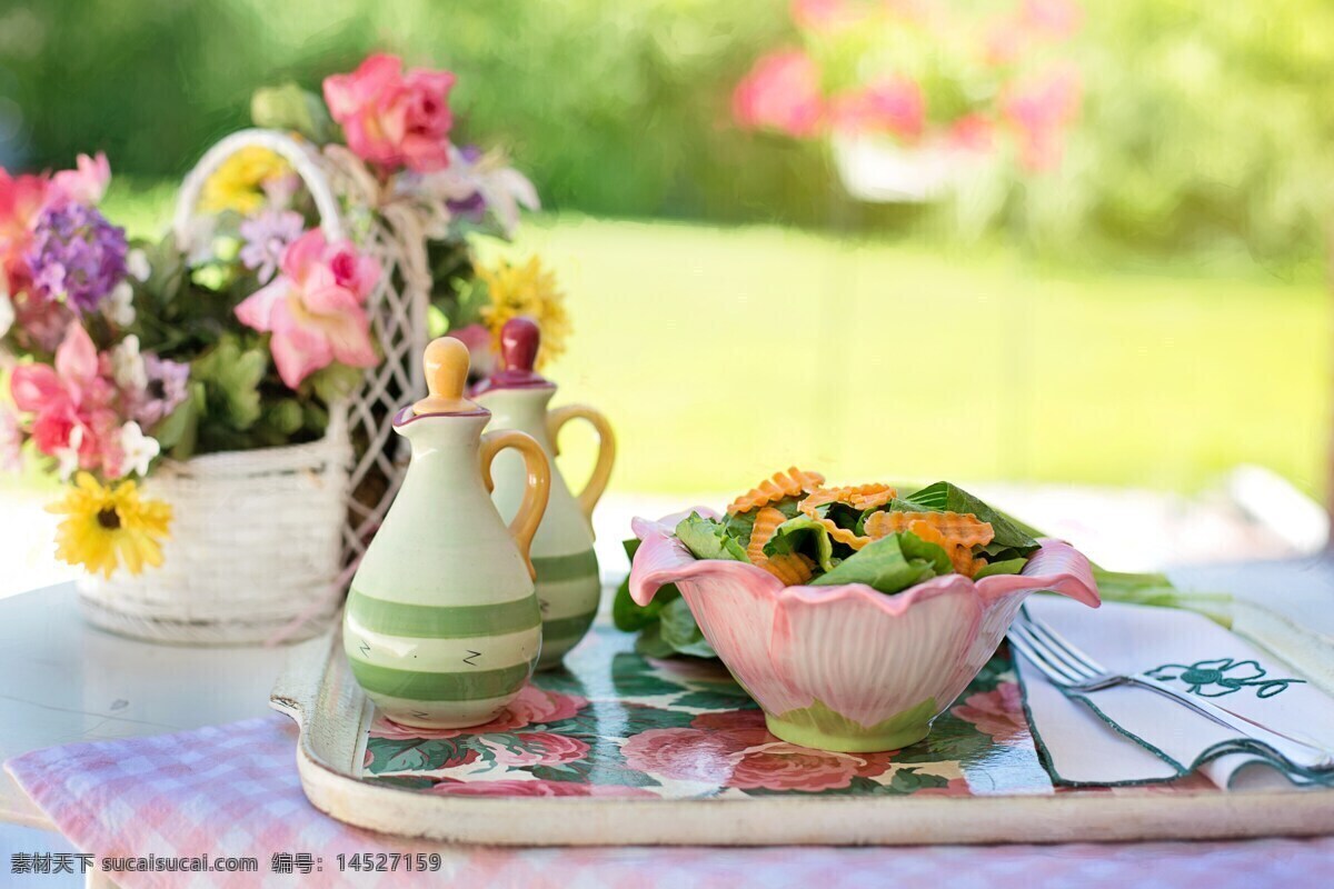 静物场景 沙拉 夏天 格林一家 蔬菜 生菜 夏季午餐