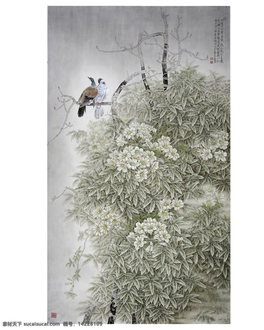 张立强工笔画 烂漫 山花 醉 春色 工笔花鸟 国画 张 立 强 工笔 花鸟 张立强 工笔画 牡丹 荷花 绘画书法 文化艺术