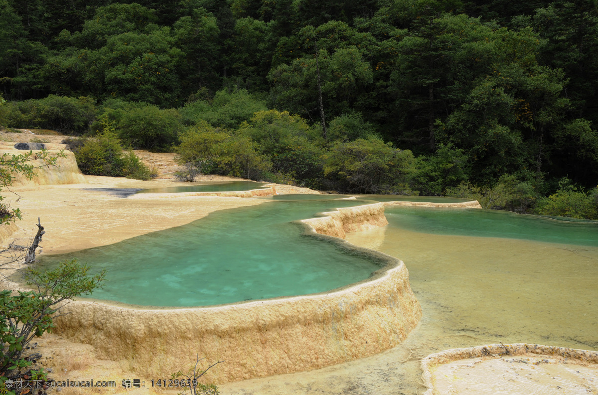 钙华池 人间瑶池 黄龙风光 黄龙 国内旅游 旅游摄影