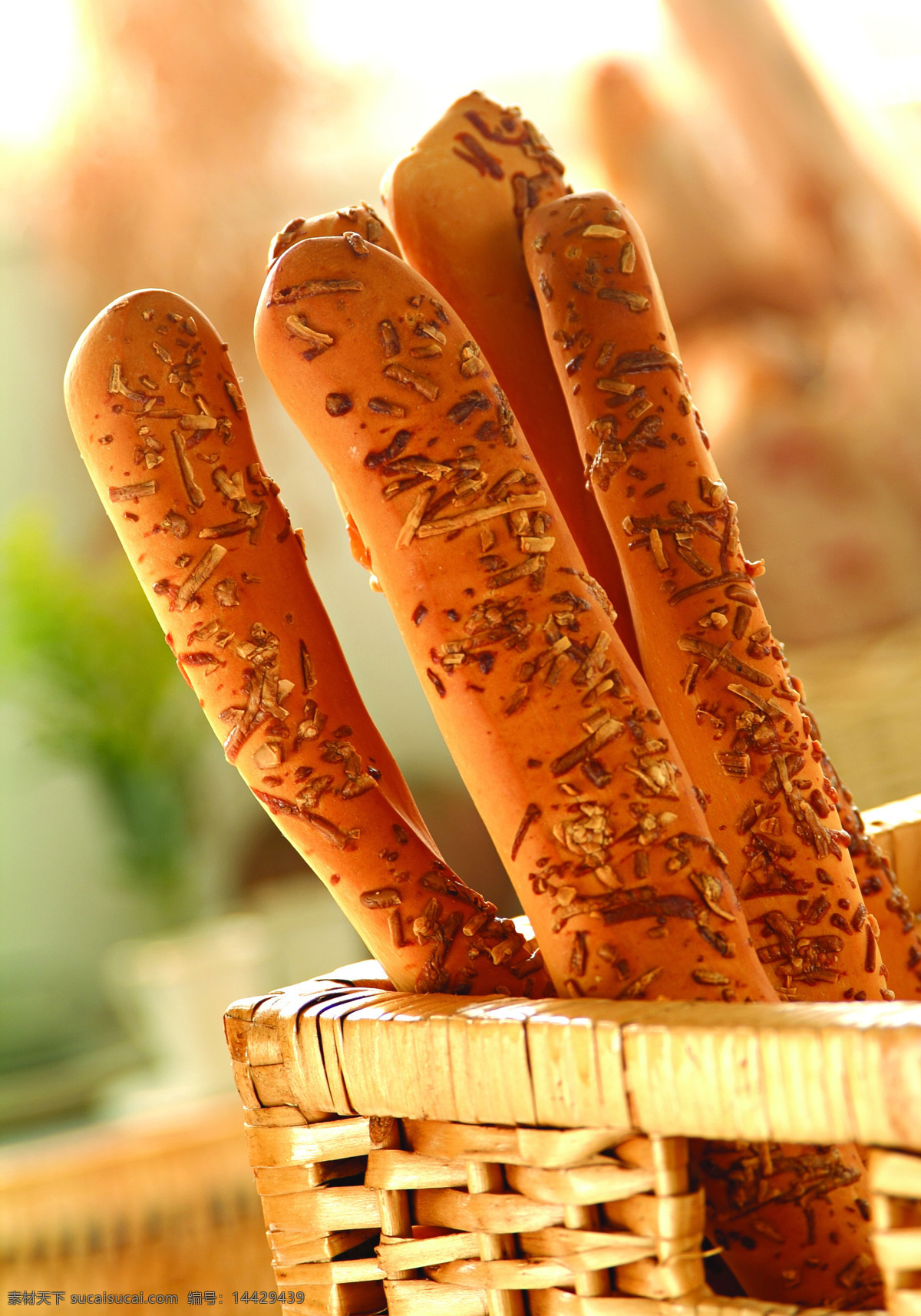美食 面包 面包图片素材 竹筐 风景 生活 旅游餐饮