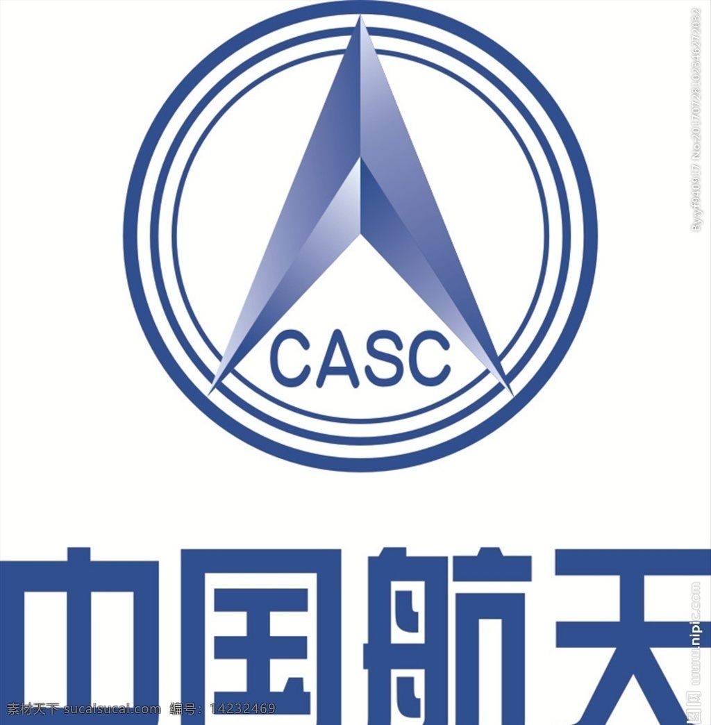 中国航天 logo 矢量 logo设计