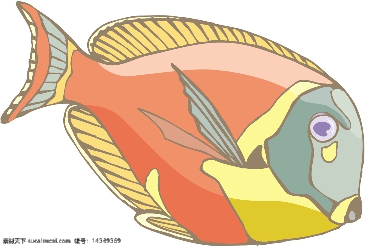 五彩小鱼 水生动物 矢量素材 格式 eps格式 设计素材 水中动物 矢量动物 矢量图库 白色