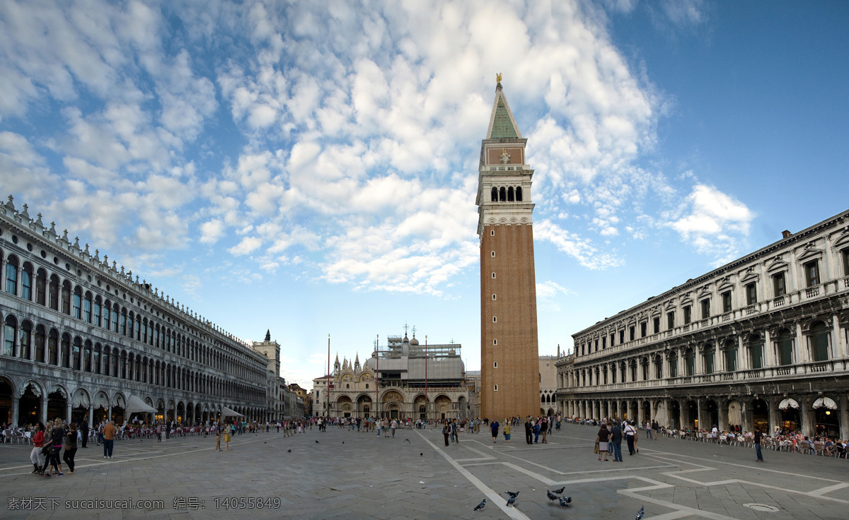 圣马可钟楼 意大利 威尼斯 中心广场 圣马可 钟楼 威尼斯水城 旅游摄影 国外旅游