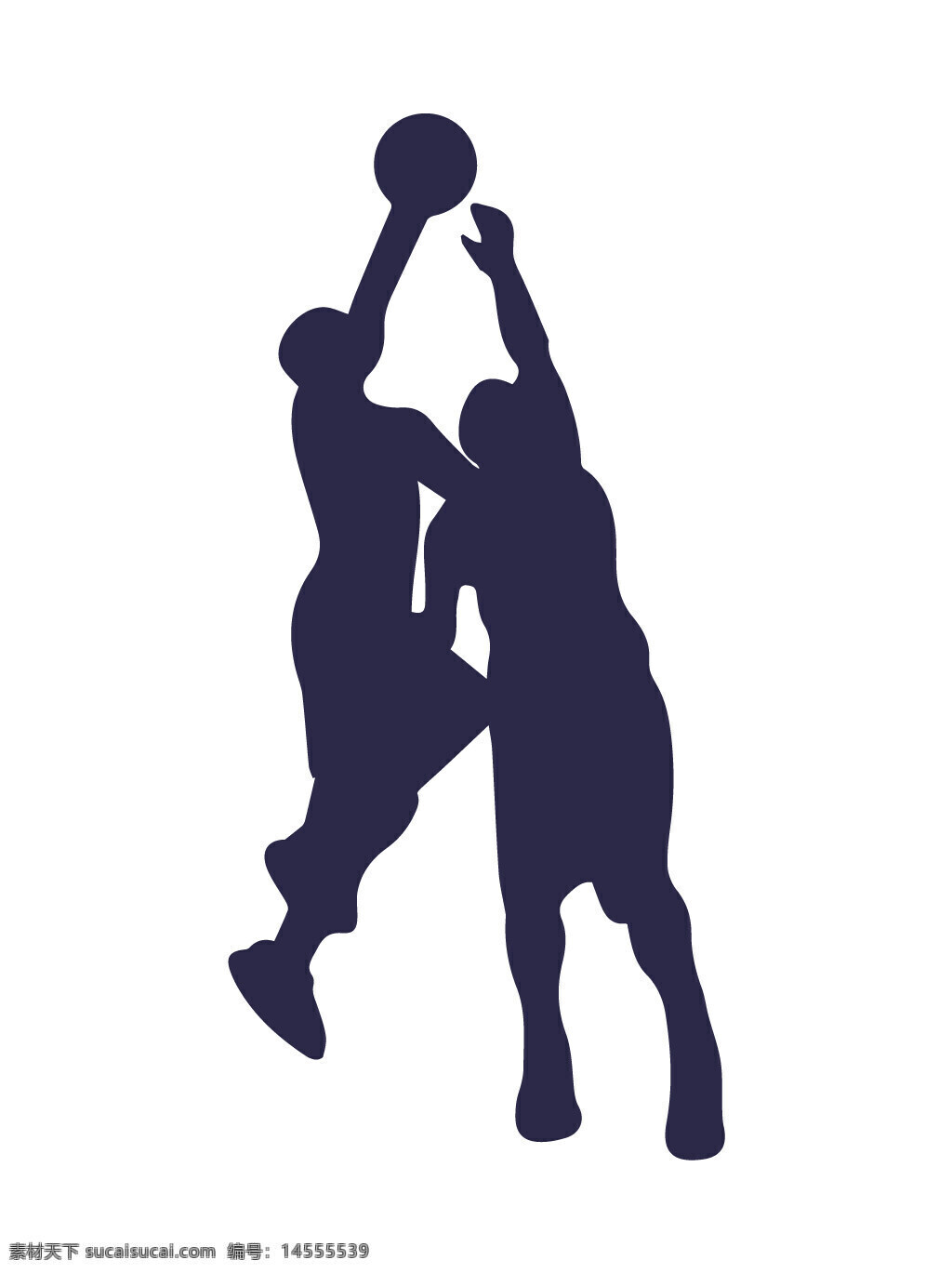 篮球 投篮 抢球 球类运动 人物剪影 运动剪影 矢量素材
