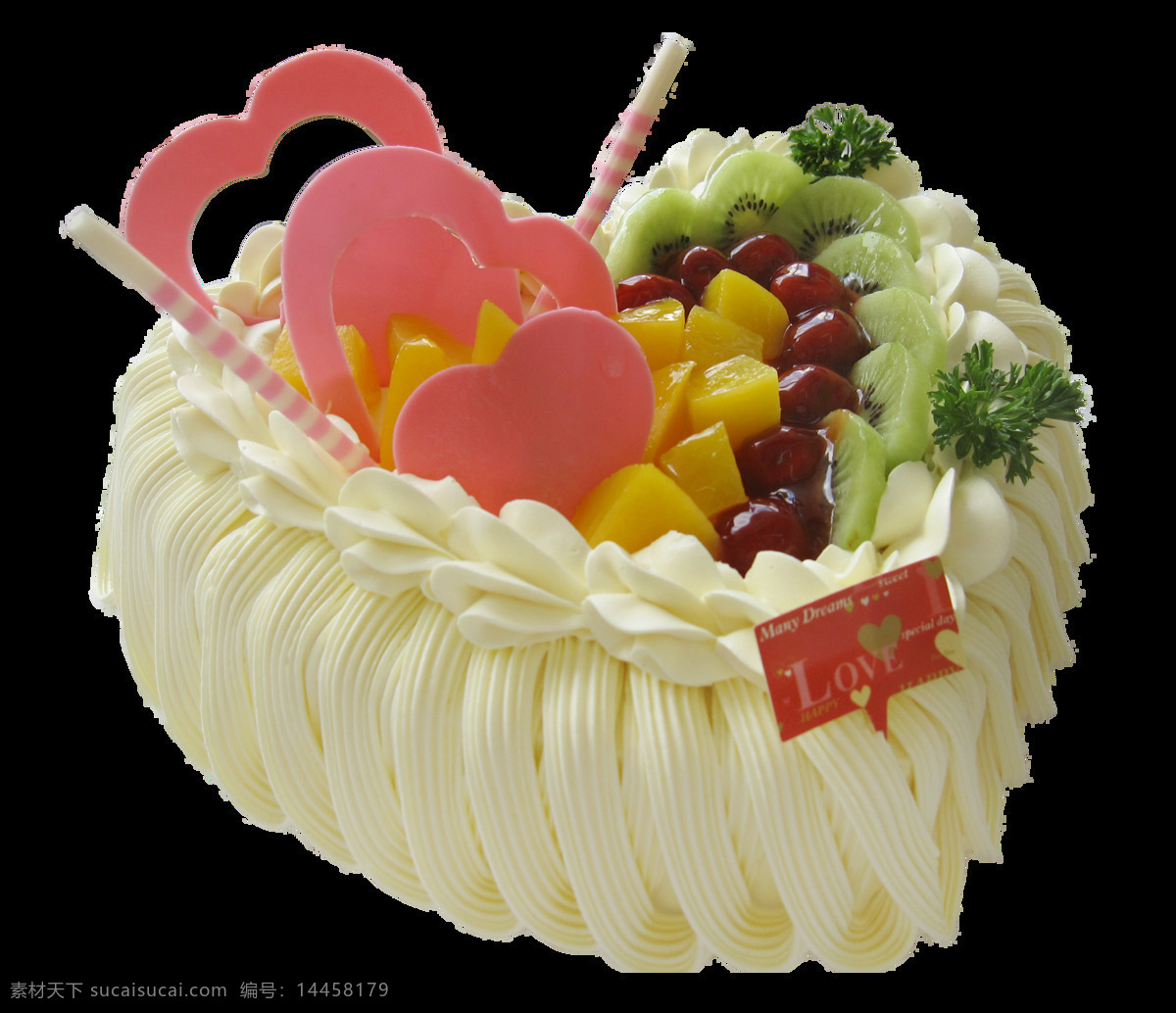 爱心 水果 蛋糕 创意蛋糕 蛋糕元素 花朵蛋糕 美食 美味蛋糕 奶油 图案设计