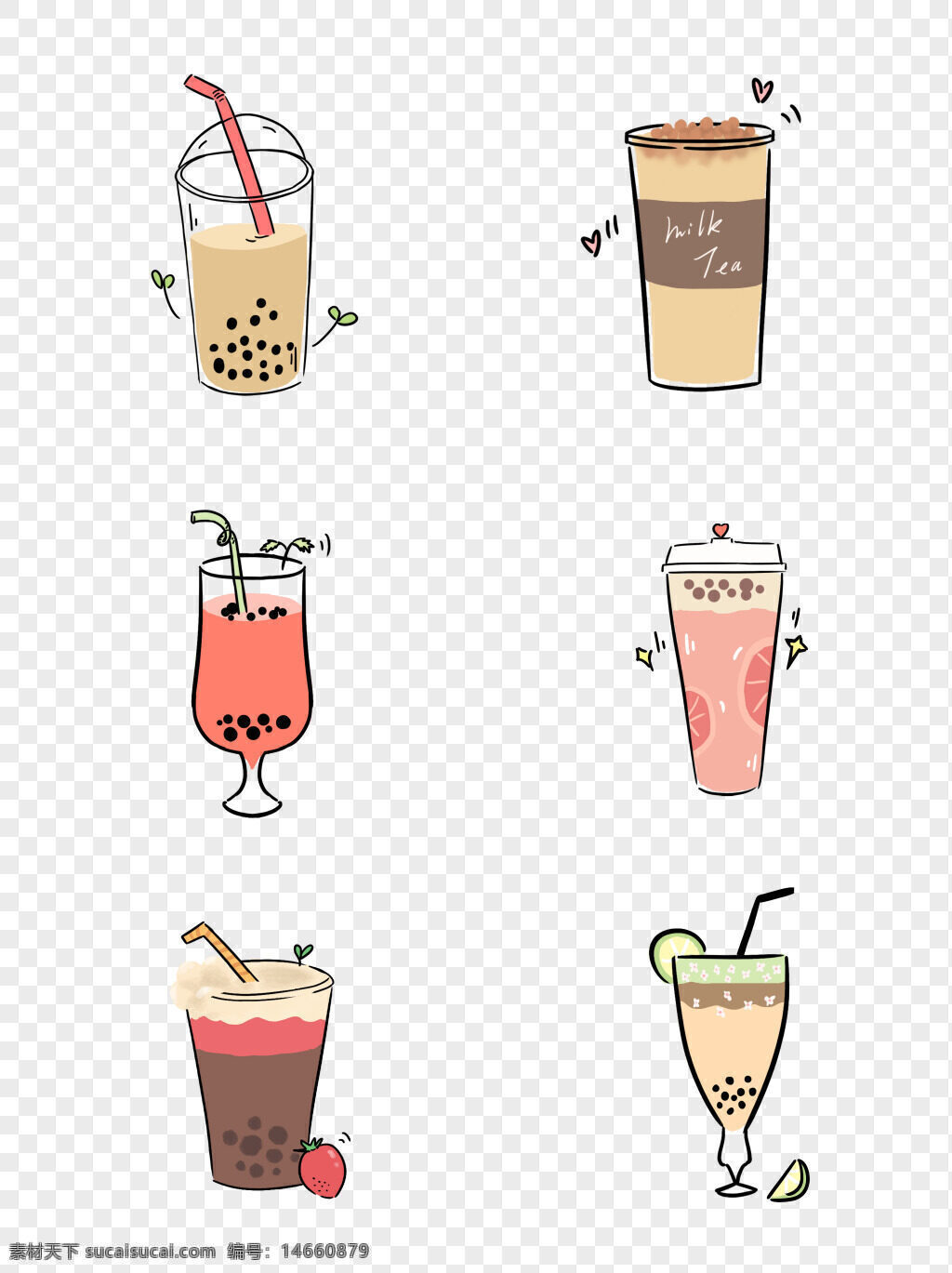 珍珠奶茶 手绘插画 玻璃杯设计 饮品图标 奶茶插画 饮料图标 平面设计 奶茶免抠 生活方式 创意饮料 甜品饮料 手绘饮料 粉色奶茶 饮料艺术 可爱插画