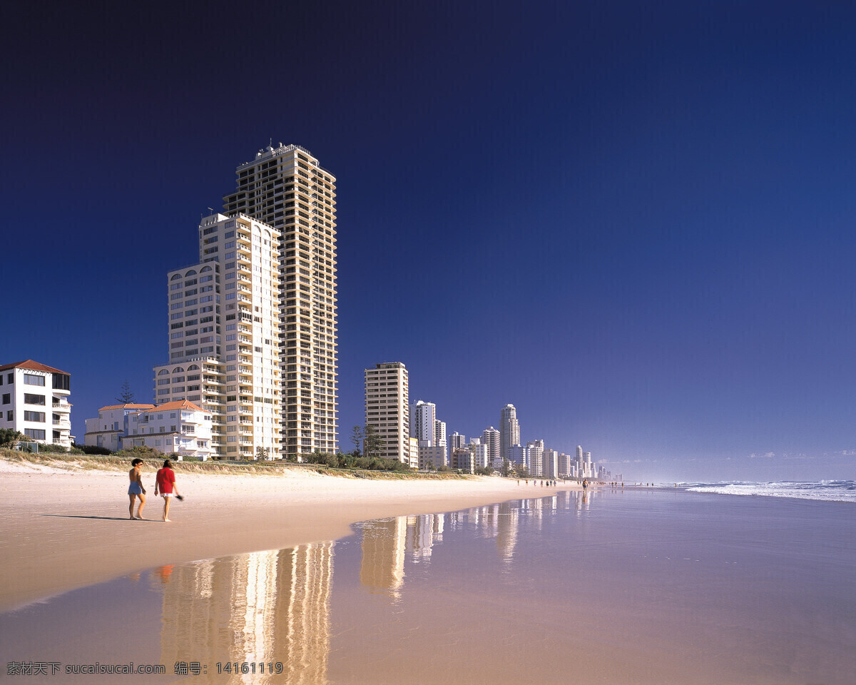 海滩 高楼 澳洲 国外旅游 旅游摄影 摄影图库 滩高楼 psd源文件