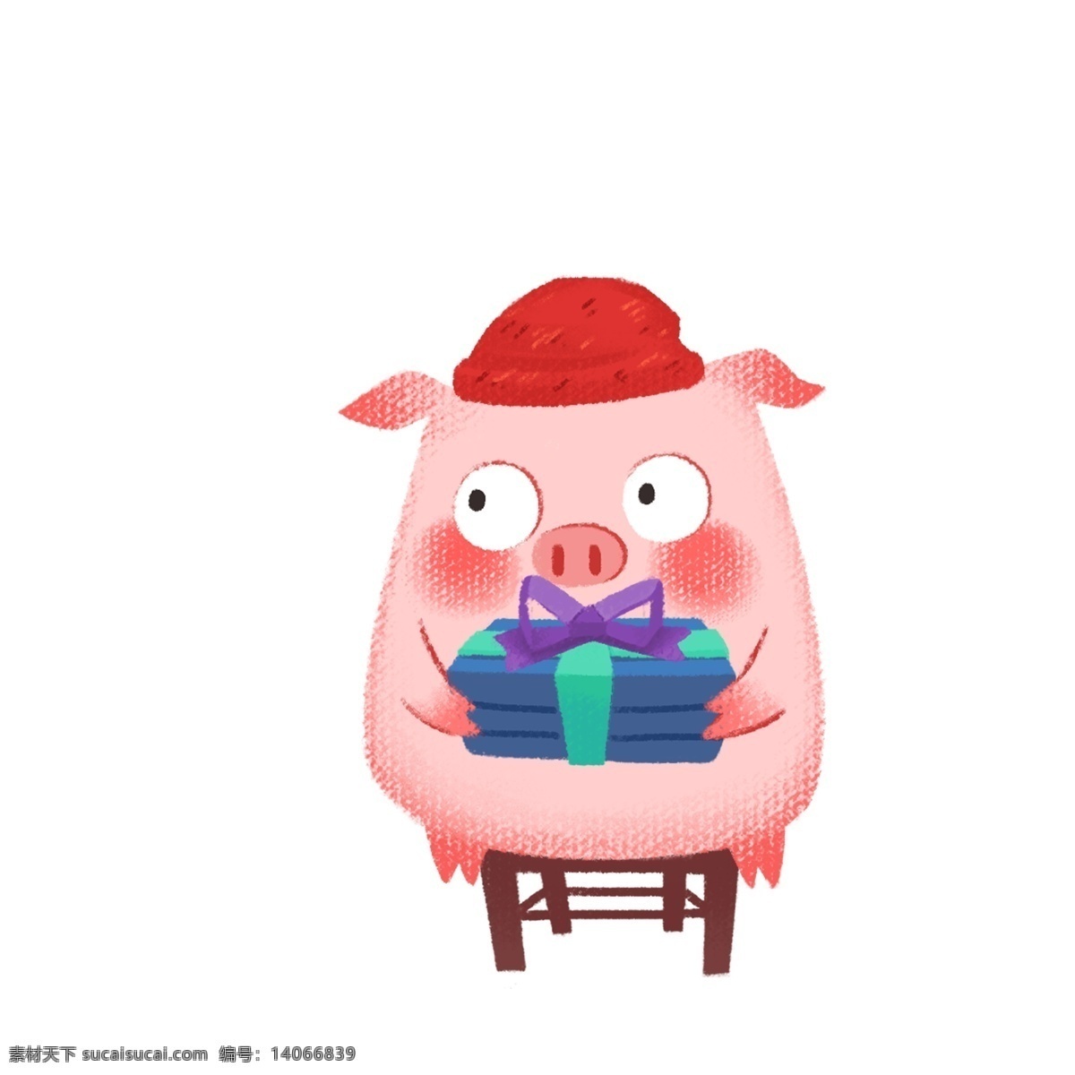 卡通 可爱 礼物 小 猪 凳子 宠物 猪年形象 小猪形象 动物萌宠 小猪猪