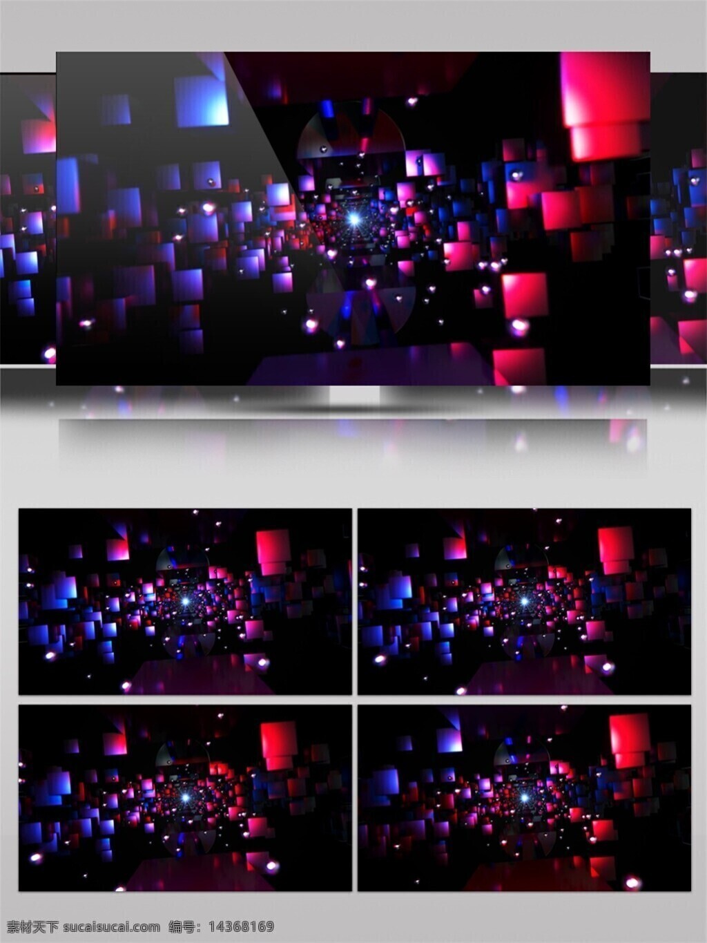 红蓝 方块 唯美 视频 3d视频素材 特效视频素材 背景视频素材 蓝色 红色