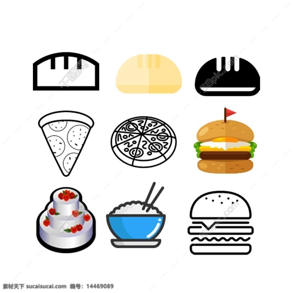 食品 厨具 icon 图标素材 蔬菜 奶酪 咖啡 图标图形 按钮图标 细线图标 标志图标 矢量素材