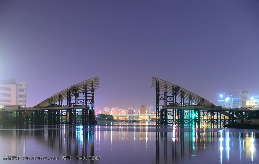 塘沽安阳桥 夜景 安阳桥 塘沽 2017 在建 建筑园林 建筑摄影