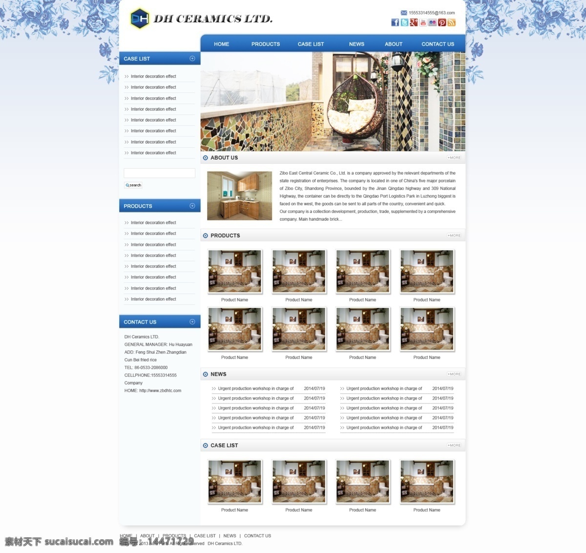一个 国外 网站 外国 瓷砖 网页设计
