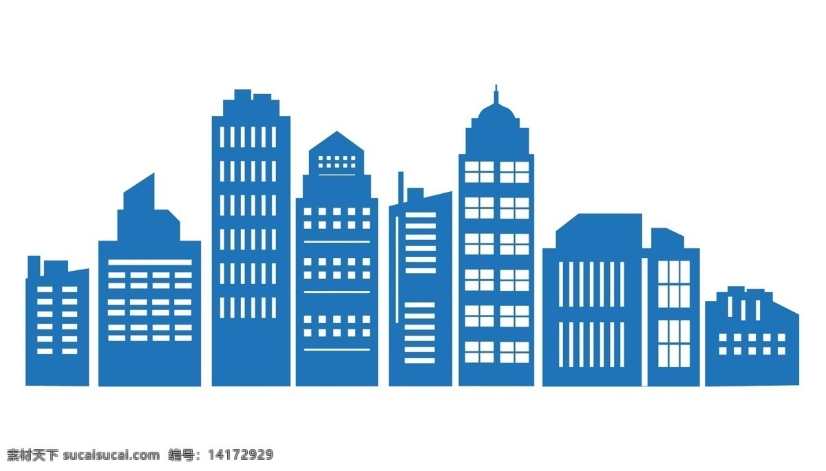 城市建筑剪影 城市 建筑剪影 矢量 元素 办公楼 标志图标 其他图标