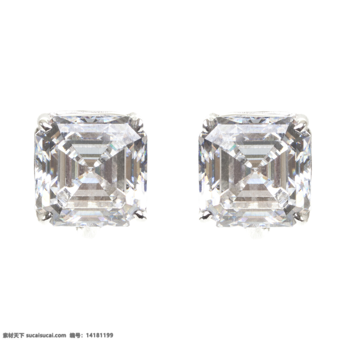 两 颗 方形 砖石 奢侈品 钻石 珠宝 闪闪发亮 方形的钻石 珠宝服饰 生活百科