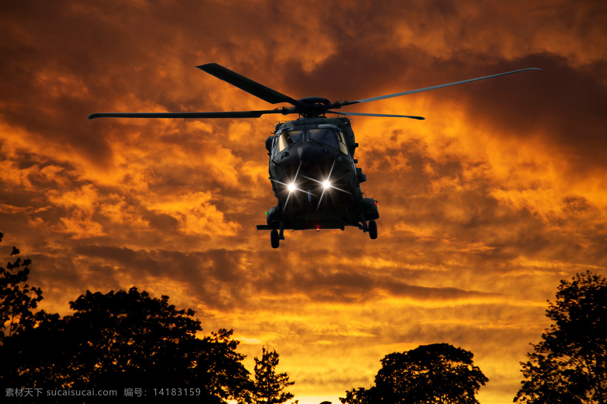 军用 战斗 直升机 军用直升机 运输机 战斗机 直升飞机 飞机 交通工具 现代科技 黑色