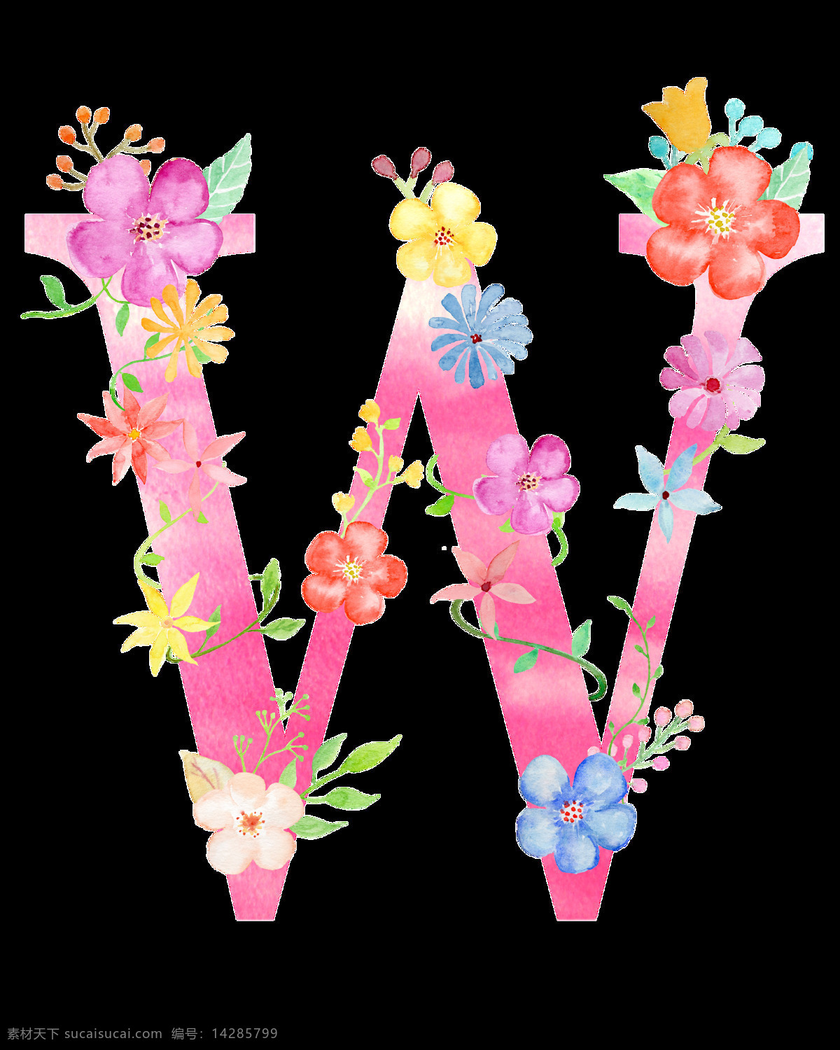 字母 彩绘 涂鸦 秀 装饰 w 粉色装饰 玫瑰花 月季花