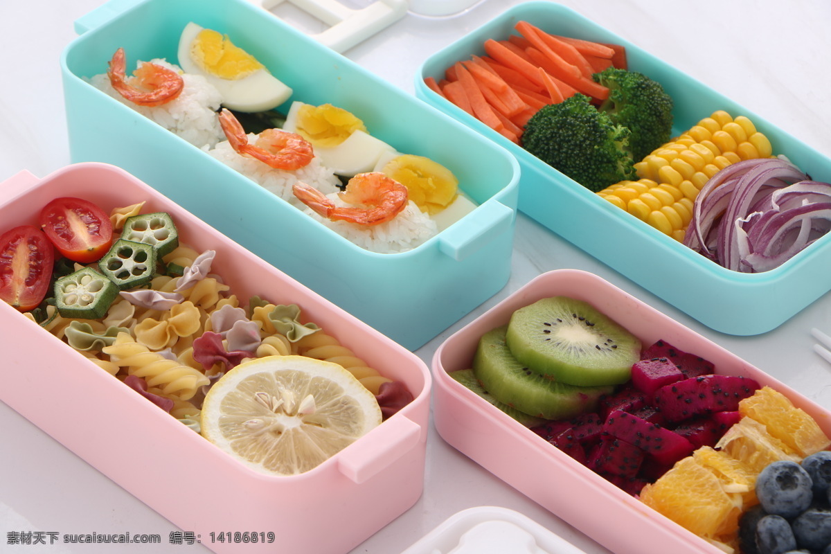 减 脂 健身 餐盒 美食 便当 水果沙拉 蝴蝶面 健身餐 蔬菜 水果 饭盒 减肥餐 餐饮美食 传统美食