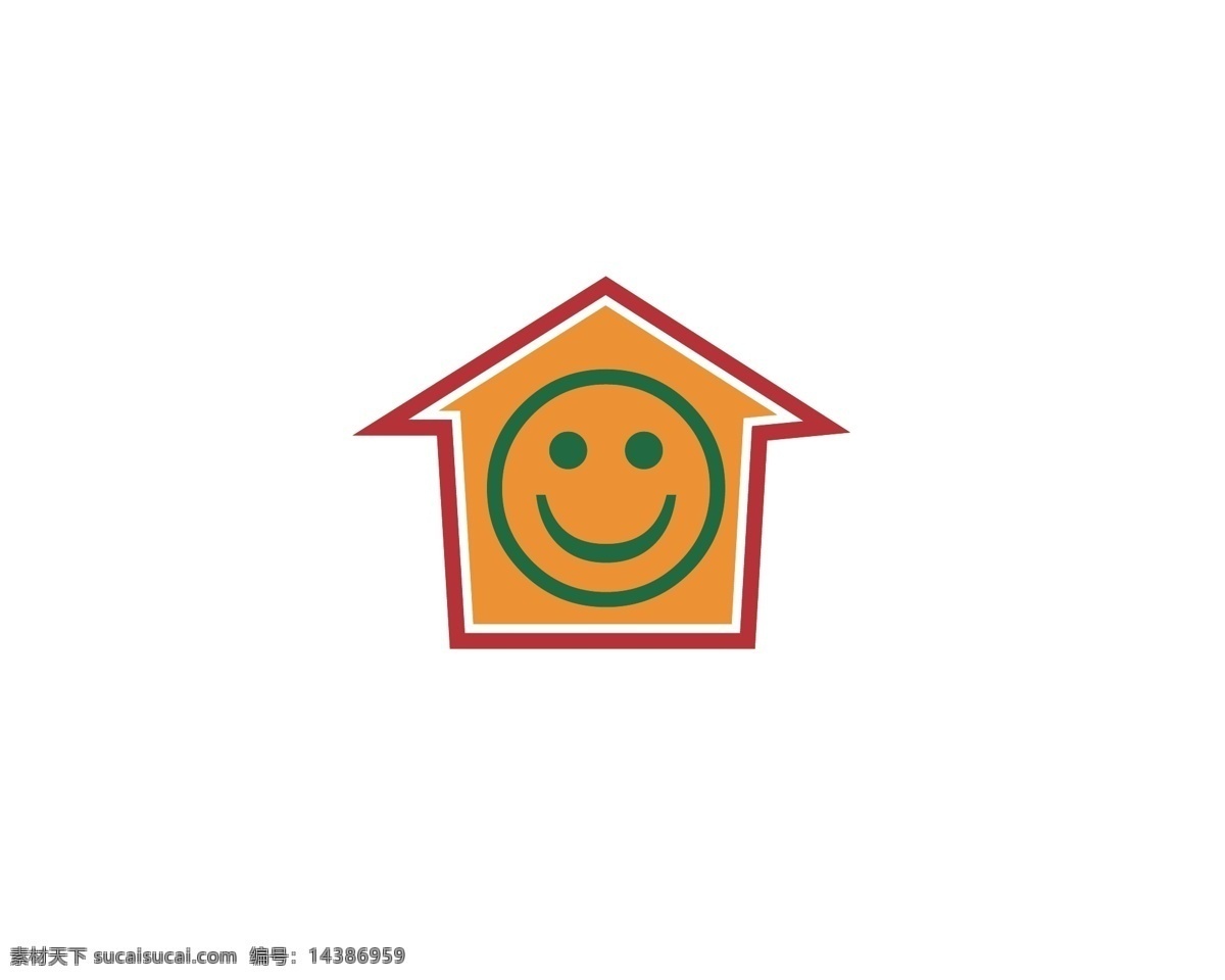 房产中介 logo 房产 中介 微笑服务 笑脸 简约 标志图标 其他图标