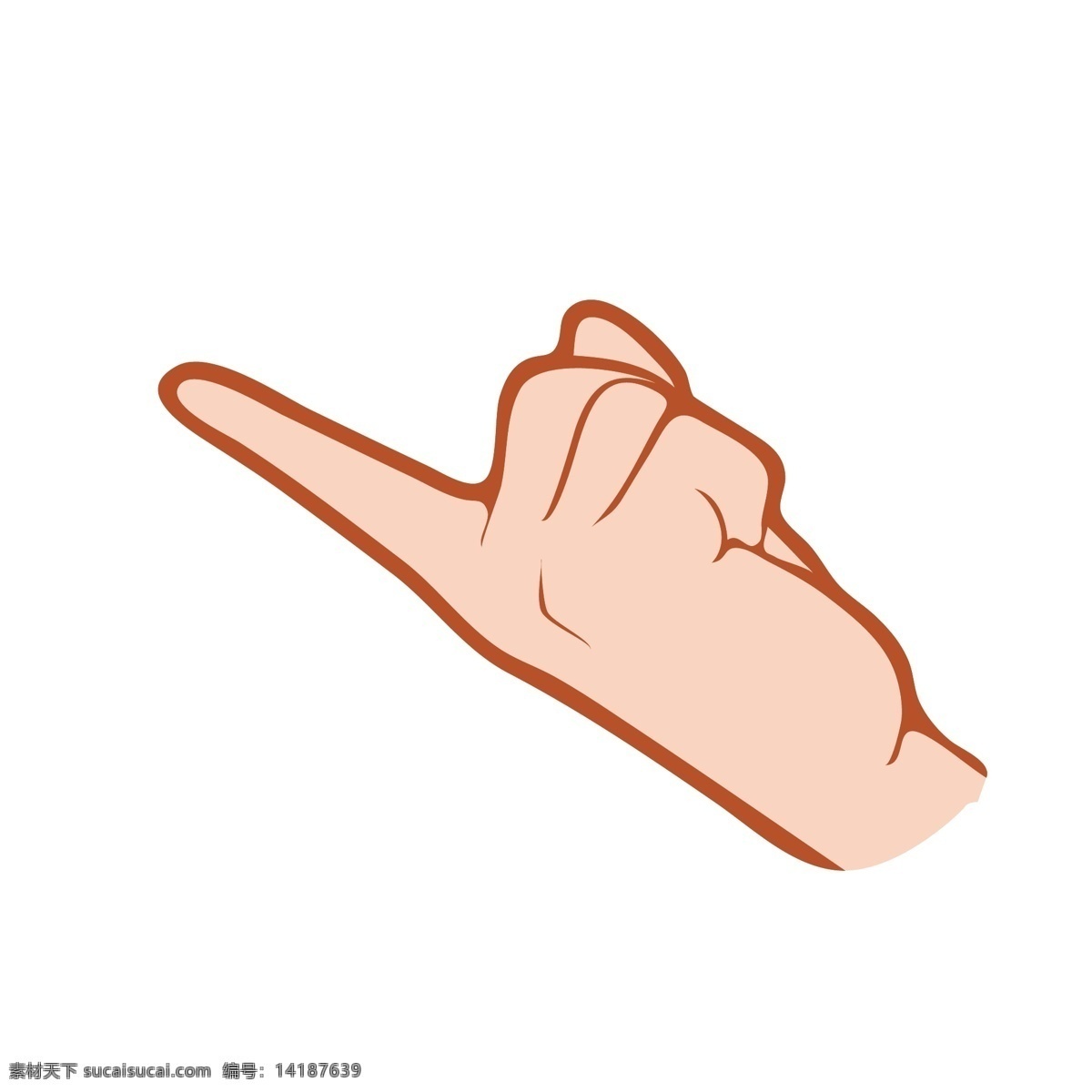 指向 手势 卡通 插画 食指的手势 卡通插画 手势的插画 摆姿势 肢体语言 手语 指向的手势