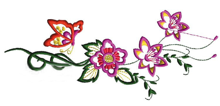 绣花免费下载 服装图案 花 绿色 色彩 绣花 植物 面料图库 服装设计 图案花型