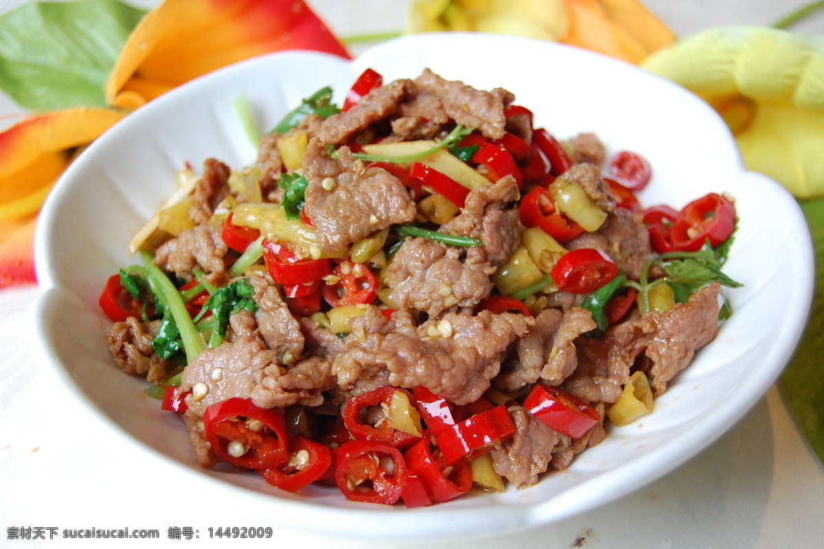 小炒黄牛肉 湘菜 菜 牛肉 小炒 黄牛肉 餐饮美食 传统美食 摄影图库